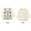 Flower Embroidery Chiffon Sleeve Shirts Button Front Short Top New Crochet Blouse  Women