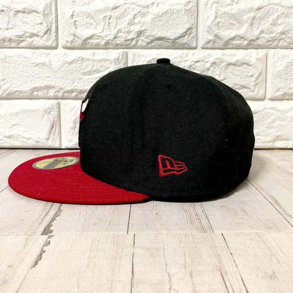 Used New Era Chicago Bulls NBA 9FIFTY Baseball Cap Black Red