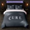 The Cure Print 3Pcs Bedding Set Duvet Cover With Two Pillowcases Soft Bed Linen For Household Bedroom