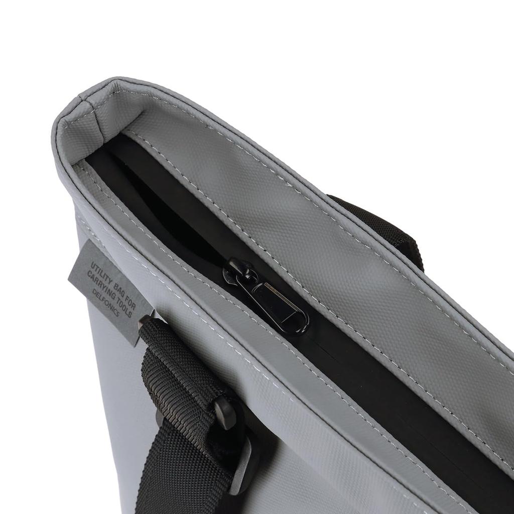 Delfonics Inner Carrying Water-Repellent Vertical Tote Bag (Black)