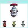 Unik Halloween-tema harts svamp dekorativ figurin för spöklik heminredning