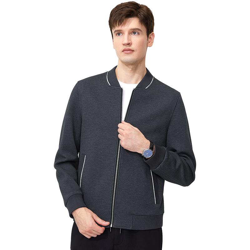 Goldlion Men's Outdoor Stand Collar Wool Blend Jacket