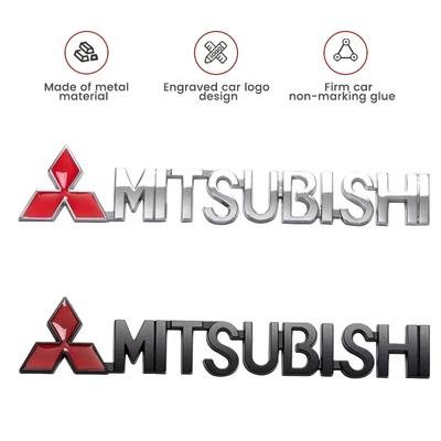 Adesivo de Para-lama Lateral de Metal para Carro Emblema de Liga Logotipo Automotivo Decalques para Porta-malas Traseiro Para Ralliart X Lancer EX Competition Outlander