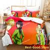Comforter Kawaii New Kaichou Wa Maid-Sama Bedding Set Printed Bed Set With Bed Soft Single Double Queen King Size