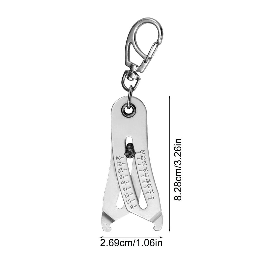 Bolt Size Finder Keychain | Portable Precision Thread Size Checker | 2024 New Nut