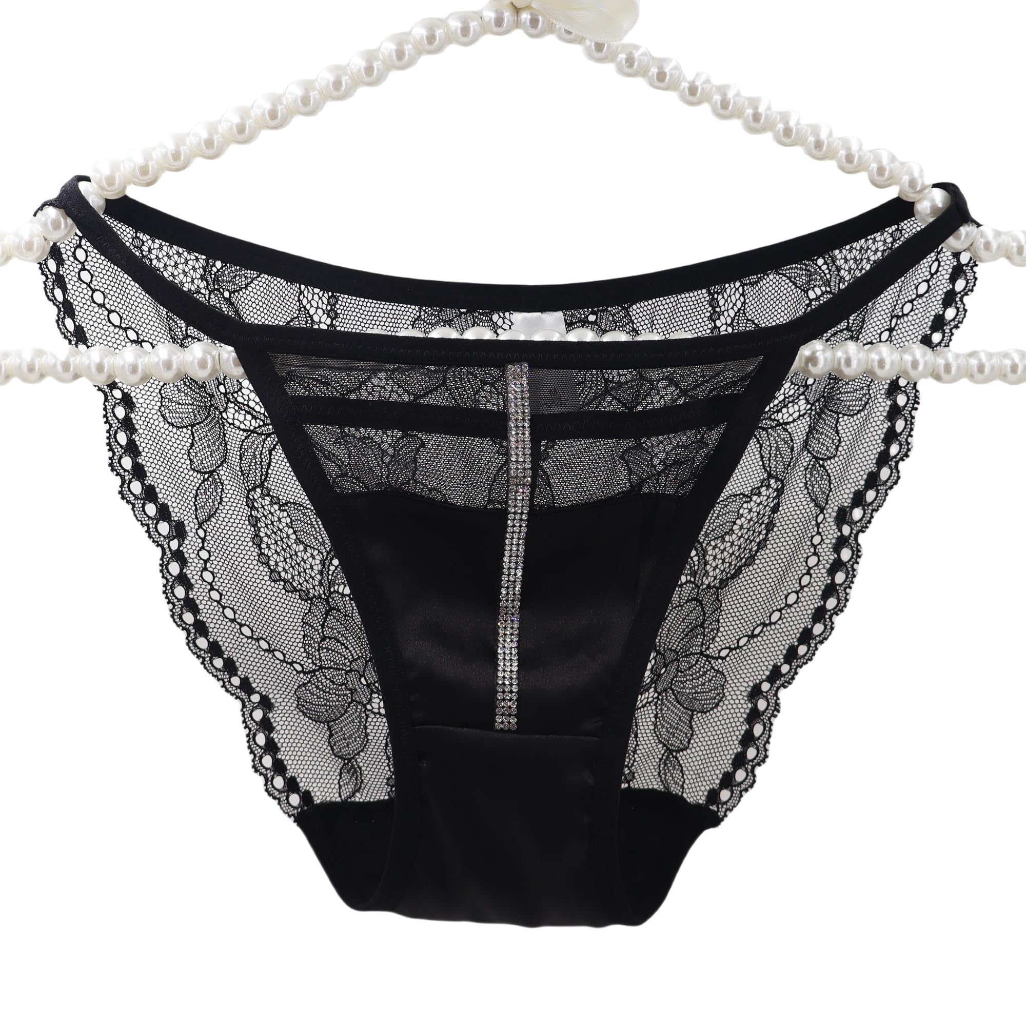 

EasyTalk Sexy Plus Size Panties with Star and Moon Elegant Lace Girly and Breathable and Gentle on the Skin Women s Print, Underwear, Seductive,