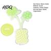 Rounded Edge Memo Clip Acrylic Desk Holder Flower Shaped Photo Display Stand