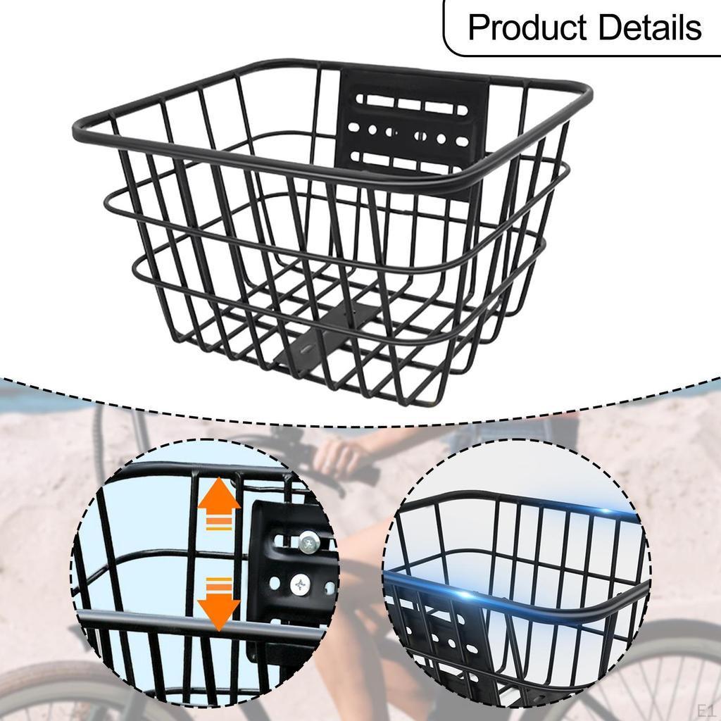 Kinder Fahrradkorb Vorne Deko Kinderfahrrad Leicht Vielseitige Aufbewahrung Eisendraht für Jungen