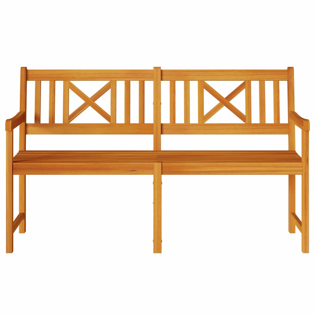 Outdoor Bench Natural 150 x 56 x 90 cm Solid Acacia Wood