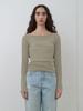 KIJUN Sheer Boatneck Knit Sage