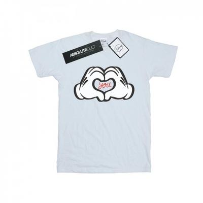 Womens/Ladies Mickey Mouse Loves You Cotton Boyfriend T-Shirt