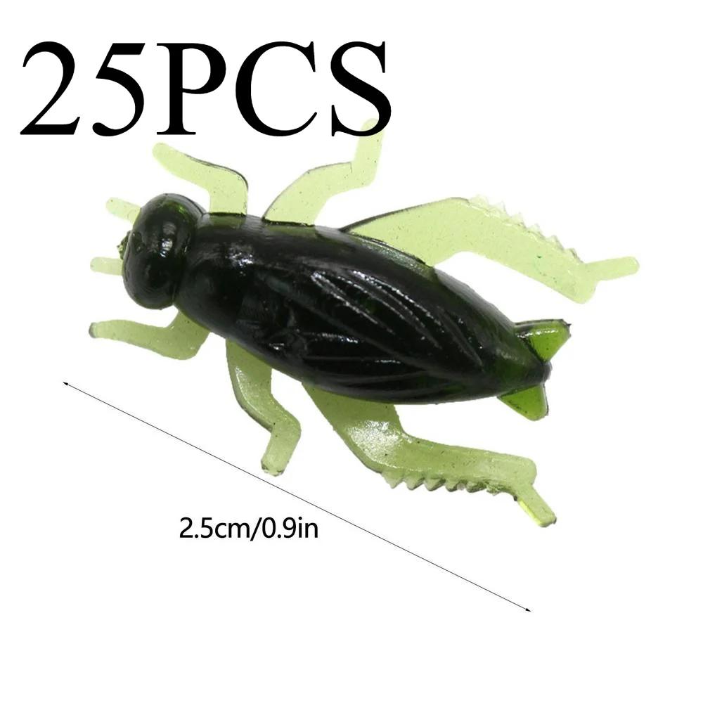 50/100PCS Artificial Fishing Bait Fishing Bait Soft Fishing Lure Fake Artificial Lure Soft Silicone Cricket Bait Insects Bait