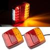 Universal 12V 20LED Tail Light 1-4pcs Waterproof Durable Rear Lamp, Turn Signal & Warning Light for Truck Trailer RV Boat Car