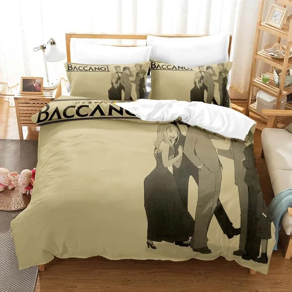 Durable Classic 3D Print Anime Bed Baccano Size Adult Kid Bedroom Sets Single Twin Full Queen King Quilt