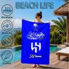 Custom Name SF Hilal Emblem Beach Towel Microfiber Beach Towel, Lightweight and Quick-Dry, for Summer Travel, Swimming Pool Gift