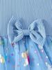 Girls Ruffle Short Sleeve Butterfly Tulle Dress Kids Spring Summer Daily Birthday Party Princess Dress