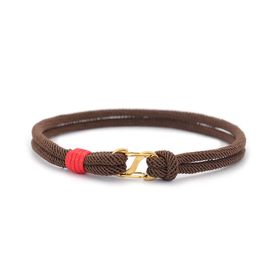 A Grade 3mm Thin Rope Bracelet For Men Stiainless Steel S Buckle Pulseiras Masculina Locomotive Cool Riding Hand Accessories