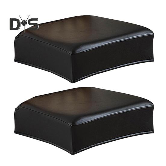 

Эластичный чехол для сиденья из искусственной кожи, противоскользящий, водонепроницаемый, маслостойкий, теплоизоляционный, однотонный, устойчивый к царапинам, простой в установке и обслуживании стул 2pcs чёрный