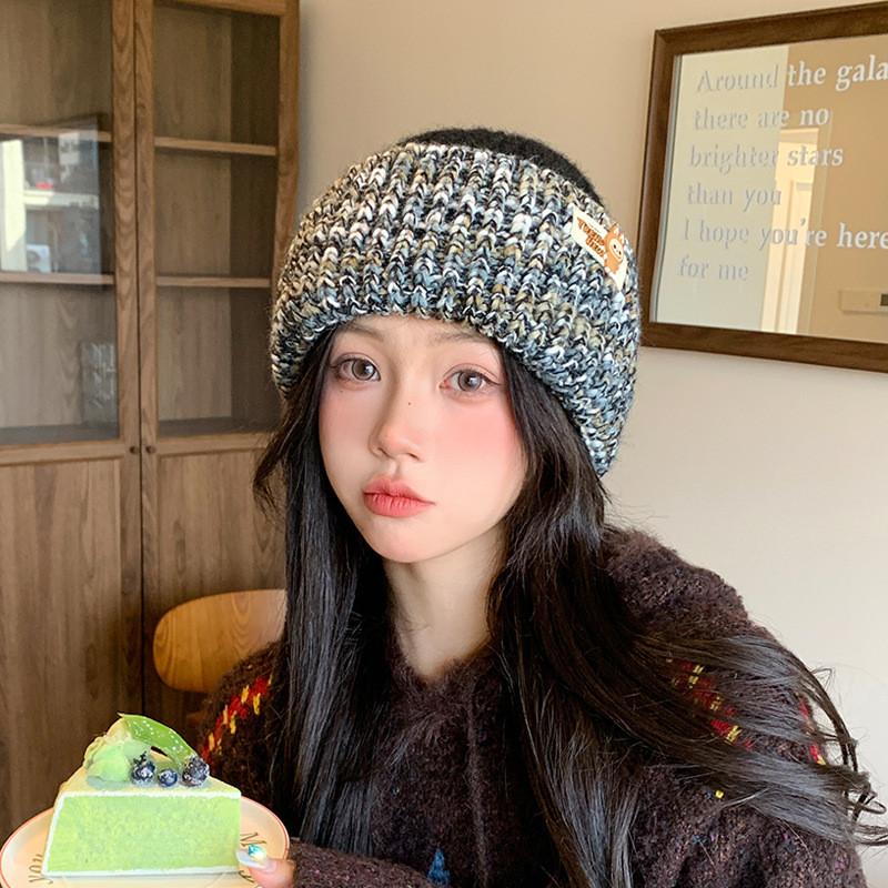 Knit Hat For Women Winter Wool Blend Cozy Warm Windproof Casual Style