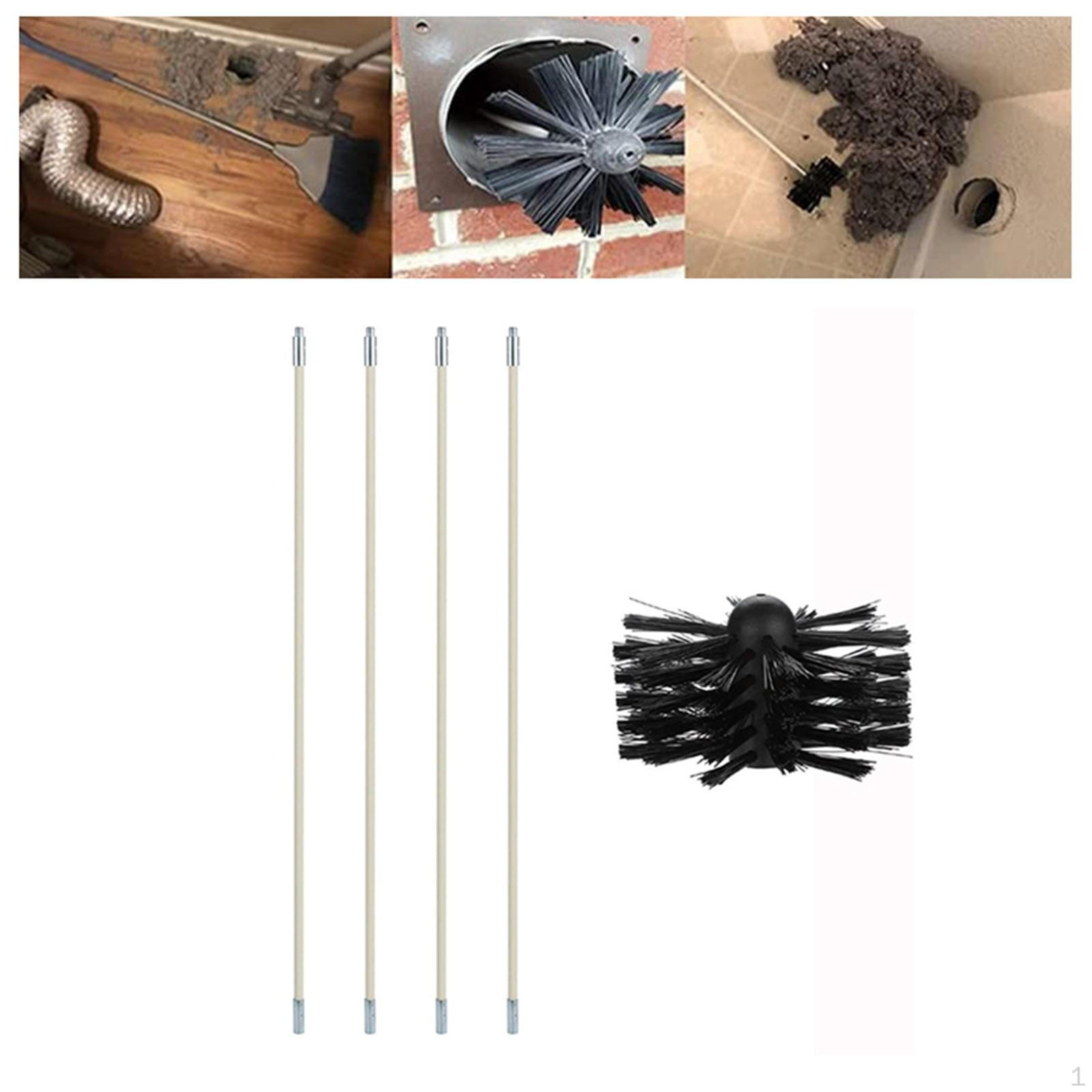 

Щетка для чистки дымохода, вращающаяся система подметания с гибкими стержнями M8