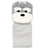 4-Piece Toilet Mat Set with Adhesive, Paper Holder Cover, Slippers, and Toilet Decor. Schnauzer Dog Design. Fundit Animal Design.