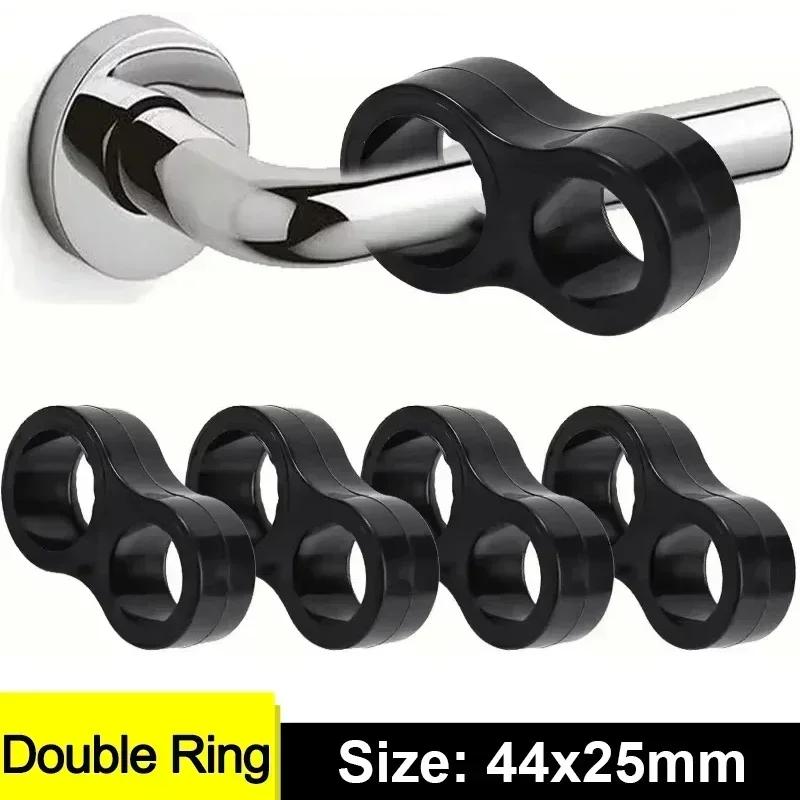Silicone Door Stopper Wall Protector Door Handle Transparent Bumper Anti Crash Cover Pads Doorknob Protected Shockproof O Rings