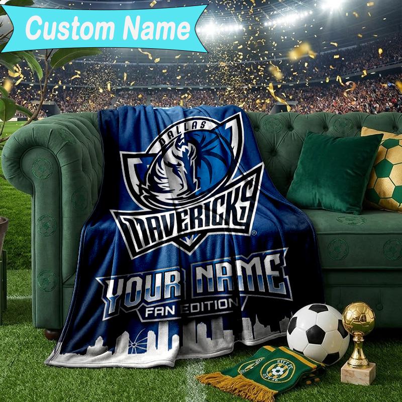 Custom Name Blanket MAVERICKS LOGO Blanket Bedding Blanket for Travel, Camping, Living Rooms, Offices, Sofas, Fan Christmas gift