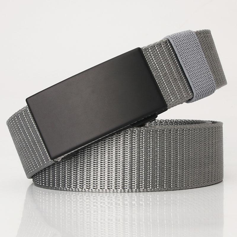 Nylon Canvas Belt, Toothless Automatic Buckle Belt Outdoor Sports Leisure Business Belt, Belt