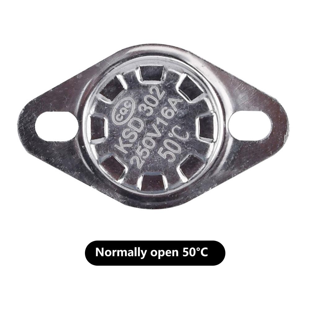 Κεραμικά Θερμοστάτης Θερμοστάτης KSD302 50C~150C 16A 250V NC Κανονικά Κλειστός Διακόπτης Θερμοκρασίας 50C 80C 100C 120C 150C