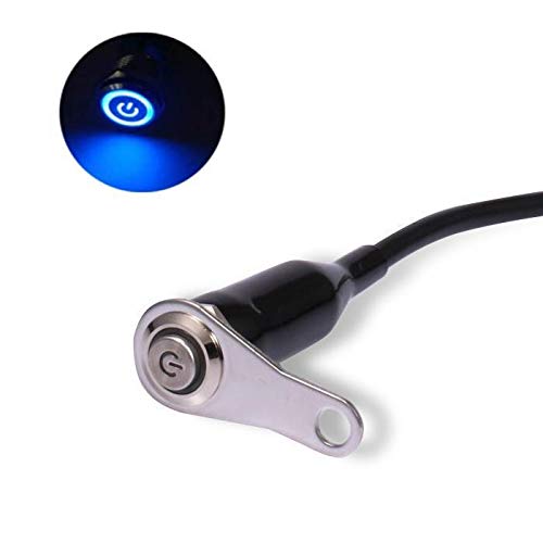 VISPREA Metal Button with LED Light Universal Handlebar Switch Central