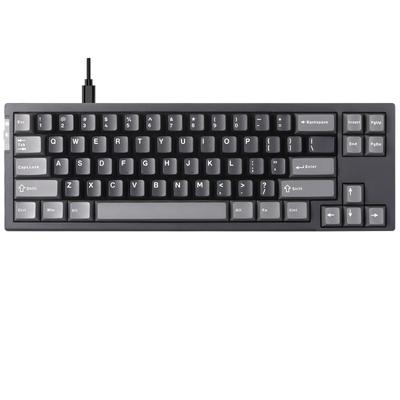 YUNZII RT68 Gaming Keyboard Mechanical Rapid Trigger TKL Gaming Magnetic Switch RGB Wired USB Compact PBT Keycap with Layout 68 Key Knob Adjustable