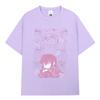 Japanese Unisexga Bocchi The Rock Tshirt Anime Gotoh Hitori Graphic Tshirts Unisex Women Summer Oversized Cotton T Shirts Streetwear