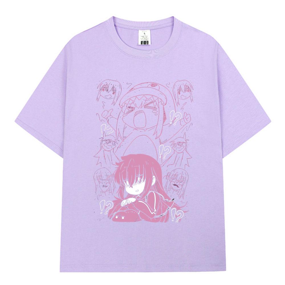 Japanese Unisexga Bocchi The Rock Tshirt Anime Gotoh Hitori Graphic Tshirts Unisex Women Summer Oversized Cotton T Shirts Streetwear