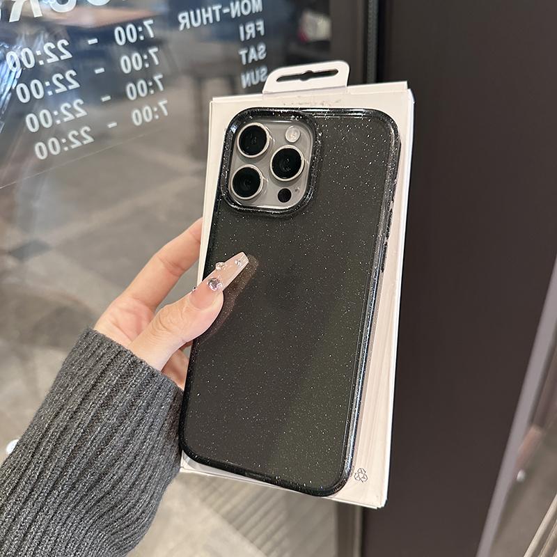 Luxury Bling Glitter Silicone Case For iPhone 15 14 Plus 13 11 12 Mini Pro Max X XS Max XR 7 8 Transparent Soft TPU Cover Funda