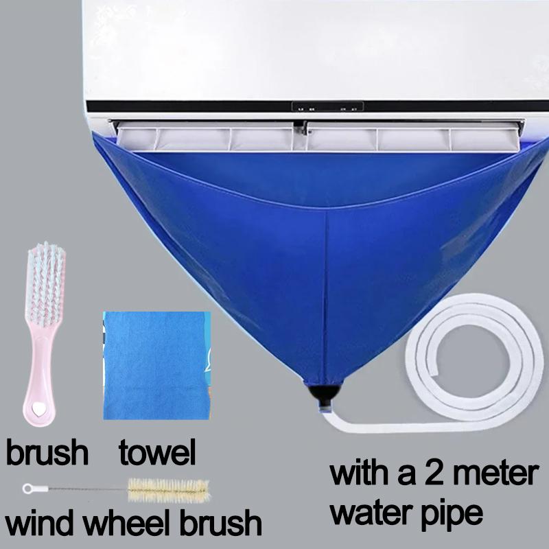 100 cm verdickter Reiniger, Klimaanlagen-Reinigungshülle, PVC, mit Wasserleitung, für Zuhause, 1–1,5 P, geteilte hängende Klimaanlagen-Werkzeuge
