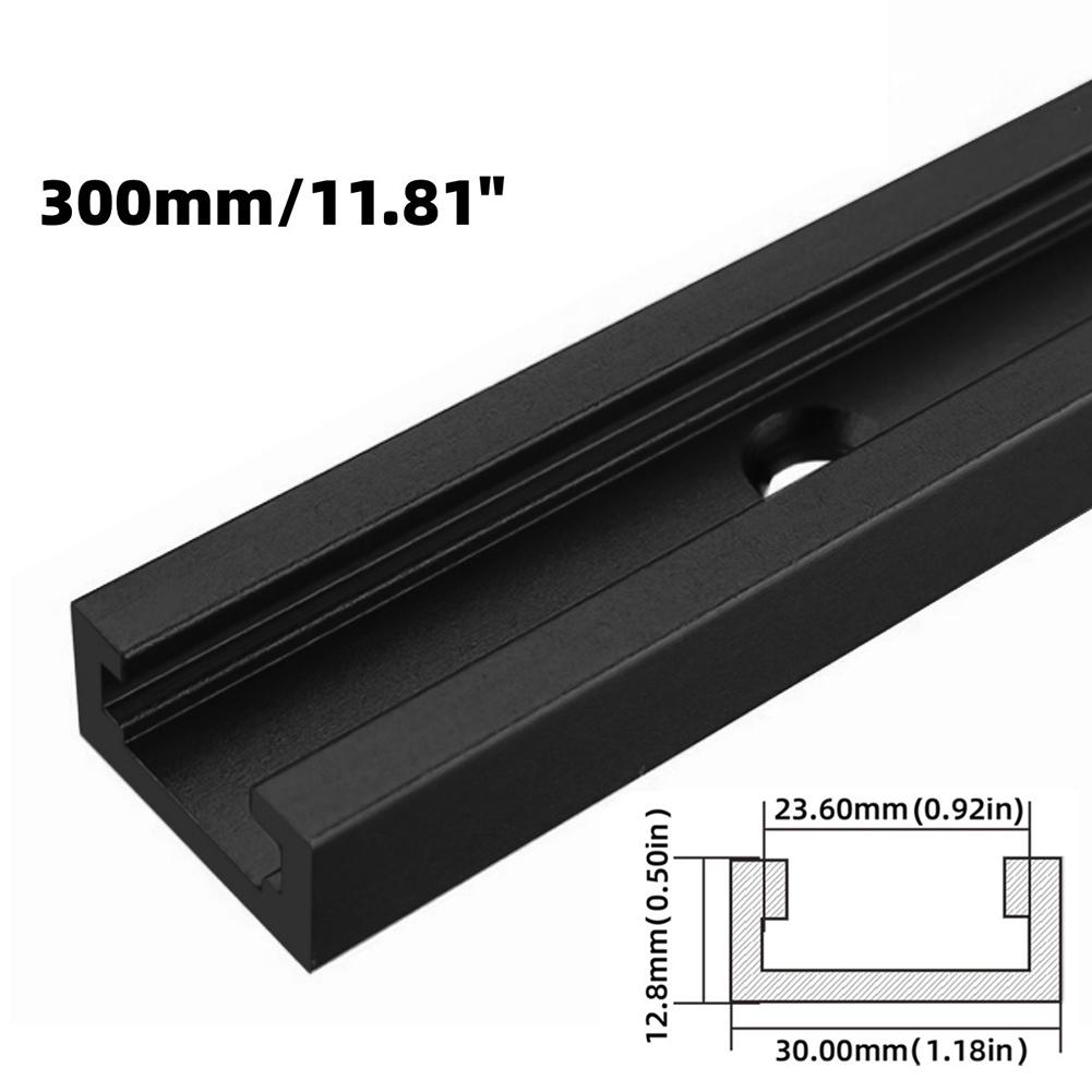 

300mm Aluminium T-Track Adjustable Woodworking T Track Accessory 300mm Length 30mm Width 400mm Length 500mm Length