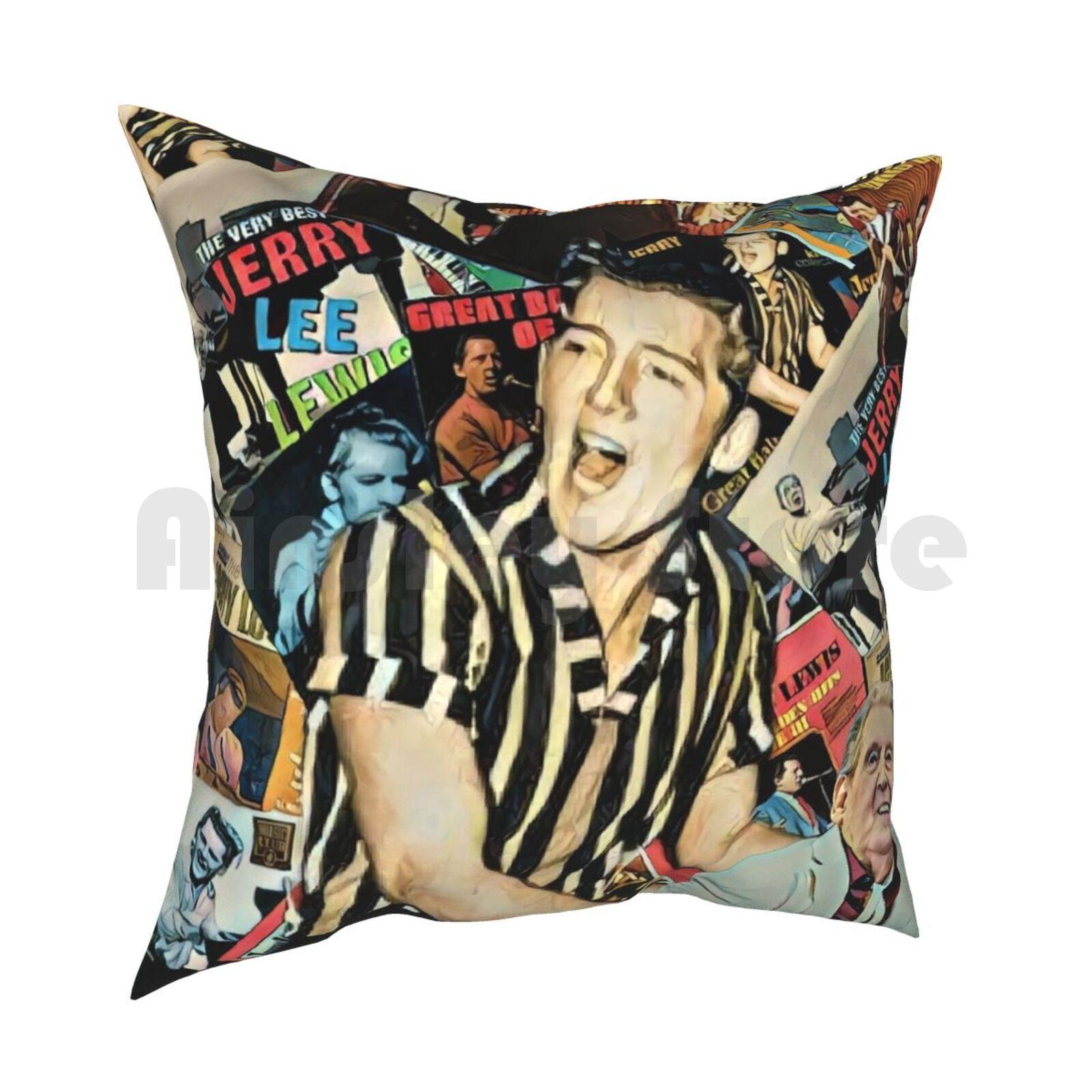 Jerry Lee Lewis Pillow Case Printed Home Soft DIY Pillow Cover The Killer Jerry Lee Jerry Lee Lewis Rocker N Roll Country 30x30cm 12x12in