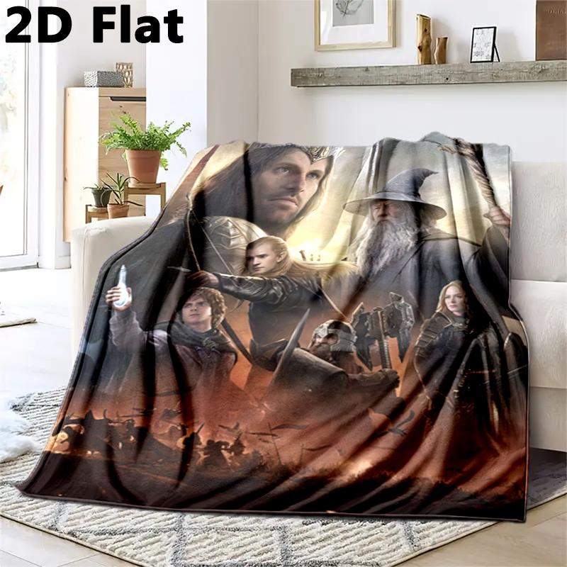 1PC The Lord of the Rings blanket, all-season lightweight home office outdoor nap multifunctional blanket, Christmas gifts