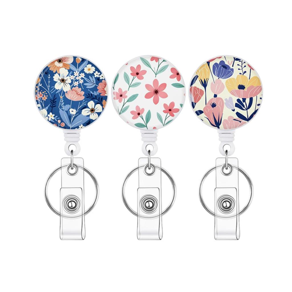 The Retractable Badge Holder With Key Holder Has An Adjustable Design, Making It Easy To Wear Various Identification Cards.