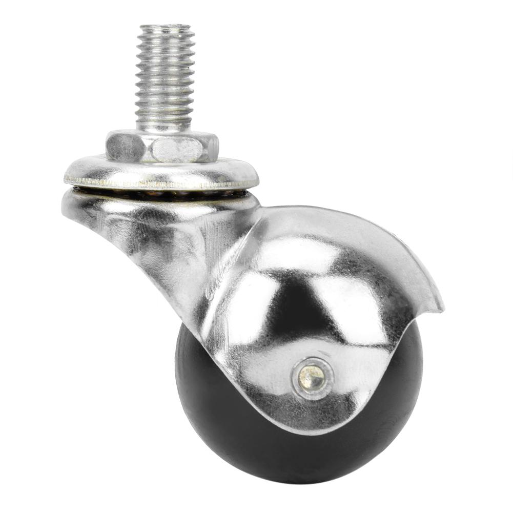 4PCS Universal Ball Caster 1.5 Inch Light M10 Screw Rod Anti Corrosion Furniture Wheel