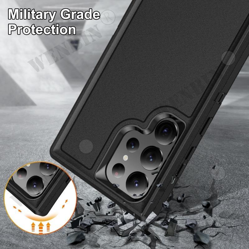 Case for Samsung Galaxy S23 Ultra Plus S22 Ultra A54 A14 A13 Heavy Duty Shockproof Anti-Scratch Rugged Protective Cover