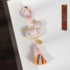 Handmade Year of the Horse Brocade Keychain Ornament