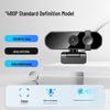 HD Webcam with Microphone & Privacy Cover for Online Classes, Laptops, Desktops, and Beauty Applications