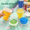 Collapsible Silicone Travel Cup: Lightweight Portable Outdoor/Travel Mouthwash Cup