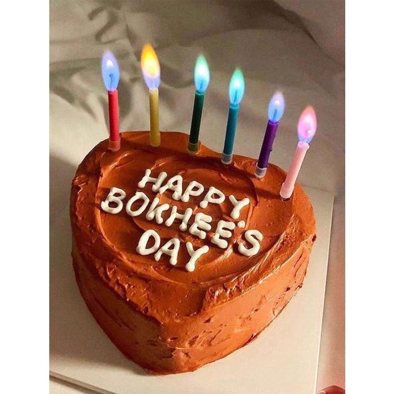 Colorful Flame Birthday Candles, Flame And Candle Color Match, Perfect For Birthday And Party Photos