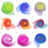 60x60CM Elegant Gradient Color Silk Scarf Women Luxury Small Square Scarf Summer Brand Performance Props Dancing Beach Scarves