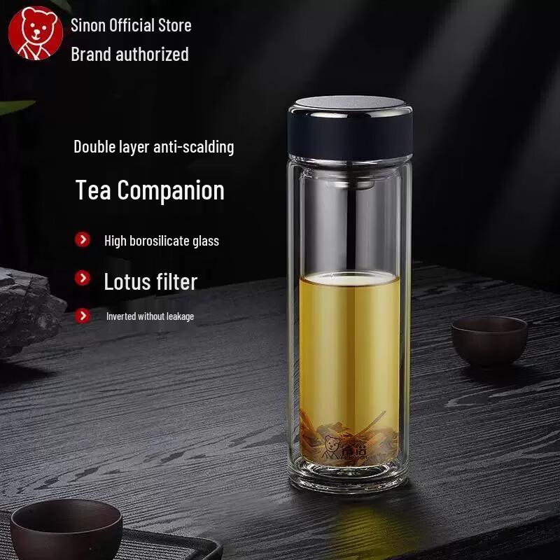 Xino Double Wall Glass Tea & Water Cup