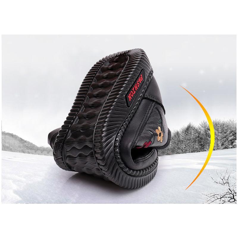 Top quality mom winter sneakers with fur loafer Shoes waterproof ankle oxford shoes womens slip on plush sneaker