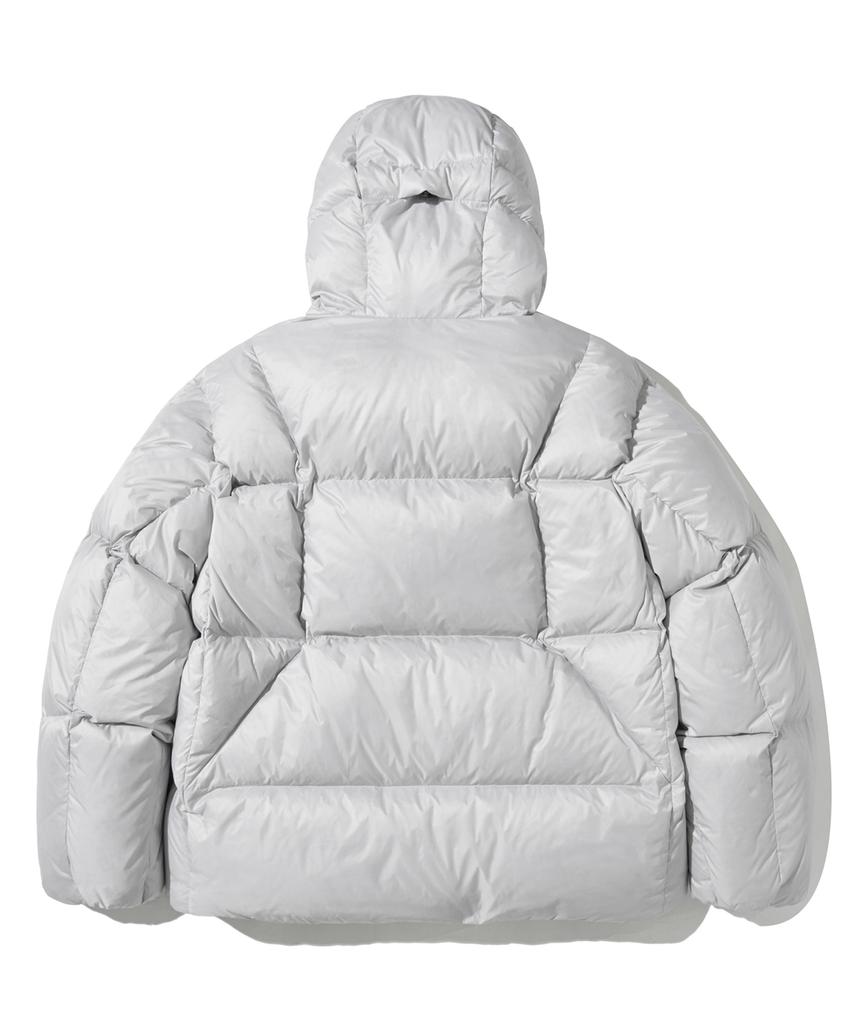 Phyps Motorcycle H-Tech Dimensional Down Puffer Jacket Light Gray