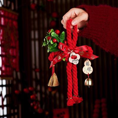 Traditional Handcrafted New Year Decoration DIY Tassel Chinese Knot Ornaments Hanging Design Lucky Charm Swastika Knot Pendant